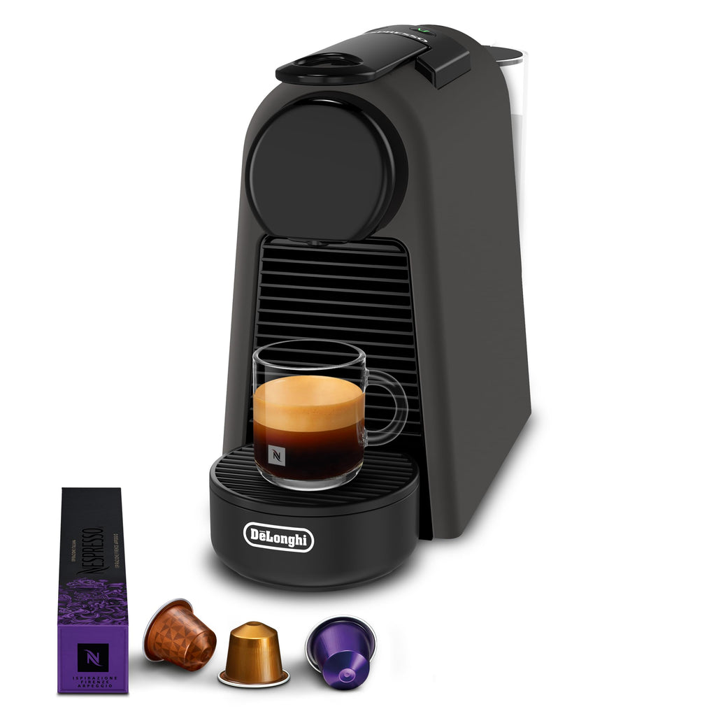 Essenza Mini - Machine à Café à Capsules , Kit de Bienvenue Inclus, Design Compact, Pression 19 Bars, Noir Mat, EN85.BKMT